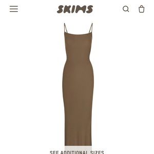 Skims lounge long slip dress